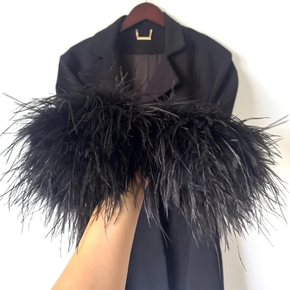 House of CB Esme Black Oversized Blazer - Size S - Picture 9 of 16